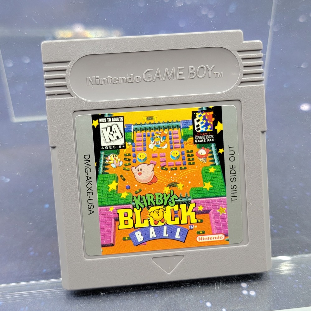 Kirby's Block Ball Nintendo Game Boy DMG-AKXE-USA Authentic Retro Video Game